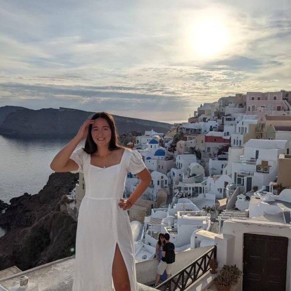 White midi slit dress - Picture 2 of 3